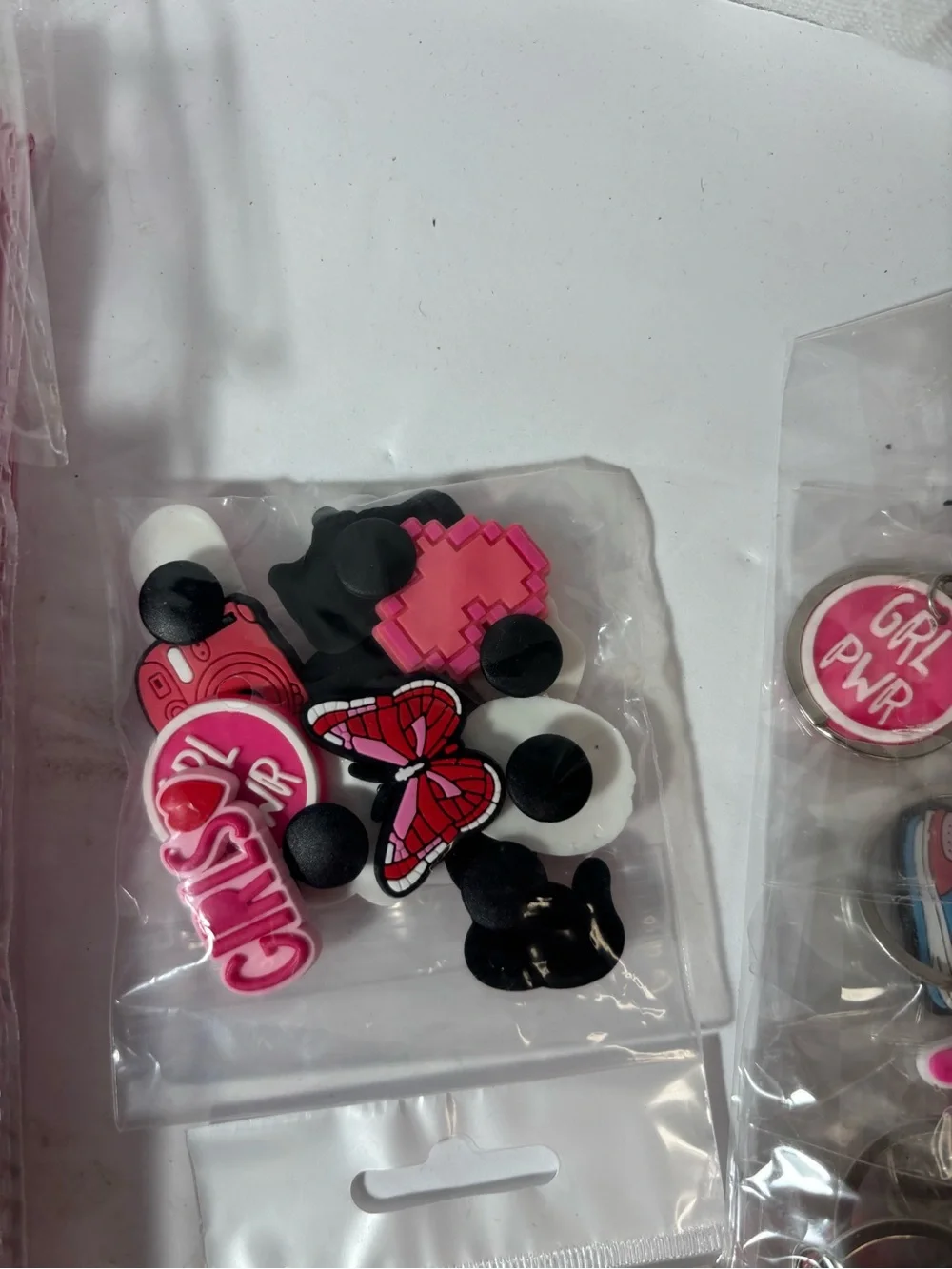 Howdy Pink Party Favor Bags 10 with tattoos & Charms